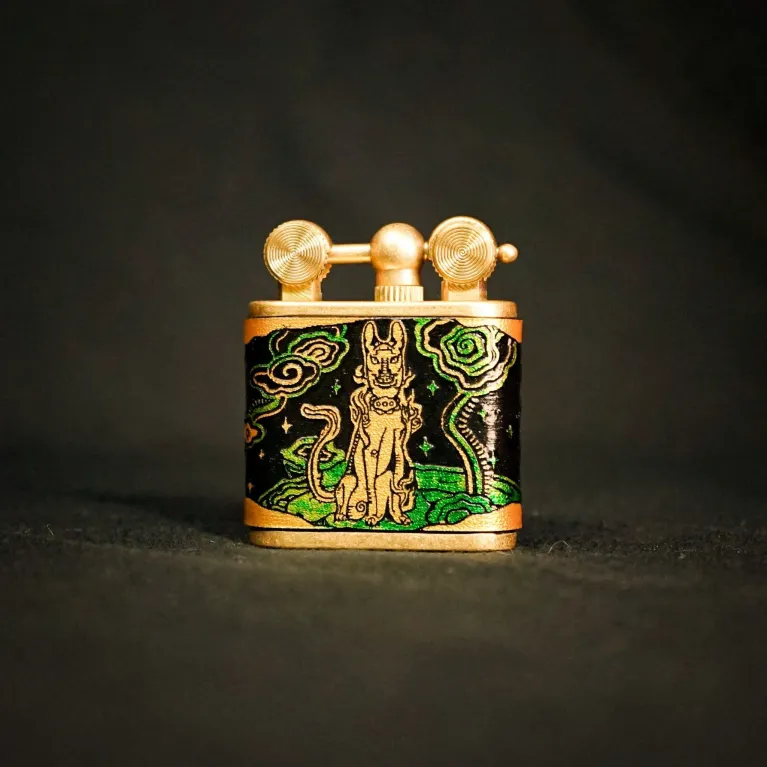 Free Dog Leather Lighter, Personalized Engraved Lighters, A Message Of Loyalty And Freedom, 12 Chinese Zodiacs, Personalized Gifts