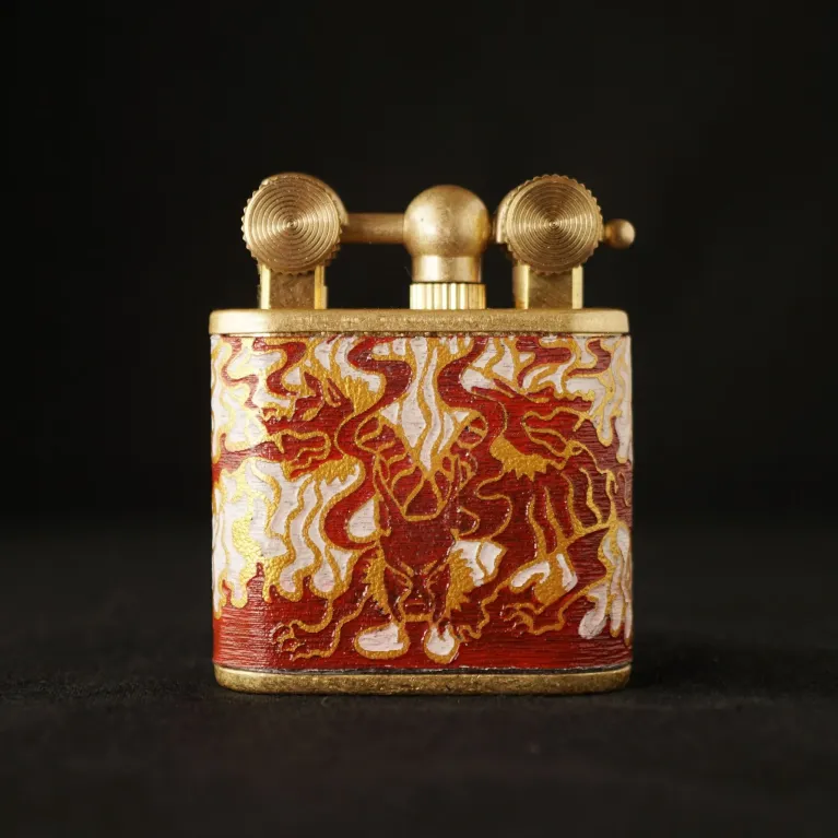 Cerberus Hand-Drawn Leather Light, Fire Elements, Greek Mythology, Artistic Lighter, Unique Gifts, Gifts For Him