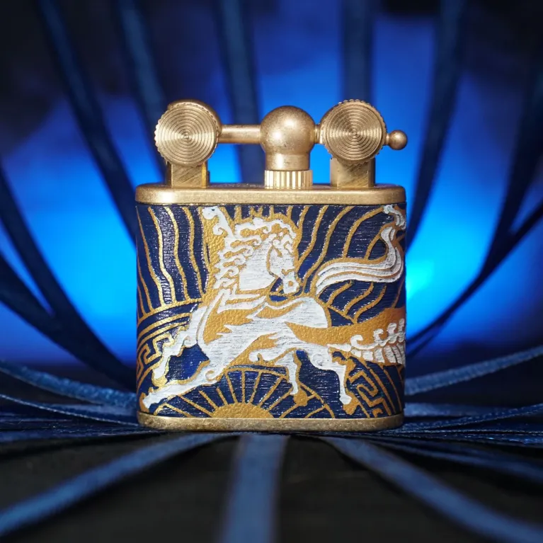 Pegasus Hand-Drawn Leather Lighter, Air Elements, Greek Mythology, Art Lighters, Handmade Lighters, Unique Gifts, Personalized Gifts
