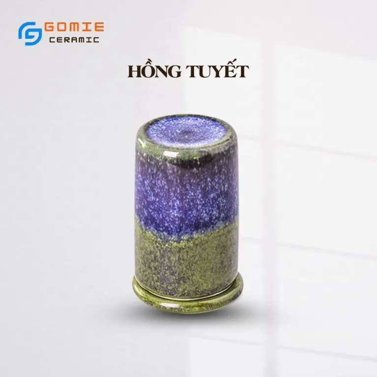 Lọ Đựng Tăm Gốm Sứ Men Hỏa Biến, Tác Phẩm Nghệ Thuật Trên Bàn Tiệc, Gốm Bát Tràng, Ống Tăm, Lọ Tăm, Gốm Sứ Cao Cấp, Gốm Gia Dụng, Quà Tặng Độc Đáo