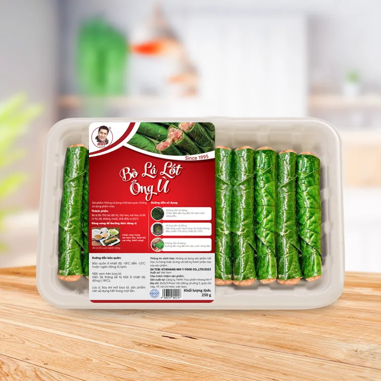 Bò Lá Lốt Ông Ù, Vị Ngon Cực Phẩm, Thịt Bò Sạch, Dùng Để Chiên Hoặc Nướng, Bò Cuộn Lá Lốt, Bò Lụi, Món Ăn Tiệc, Món Ăn Gia Đình, Đặc Sản Việt Nam