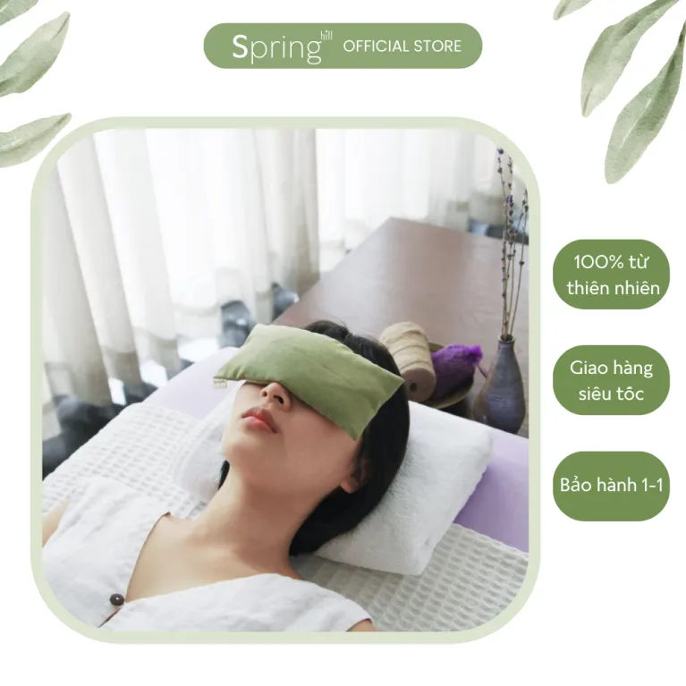 gối chườm mắt oải hương, gối chườm mắt thảo dược, túi chườm mắt thư giãn, gối chườm nóng lạnh, gối đắp mắt