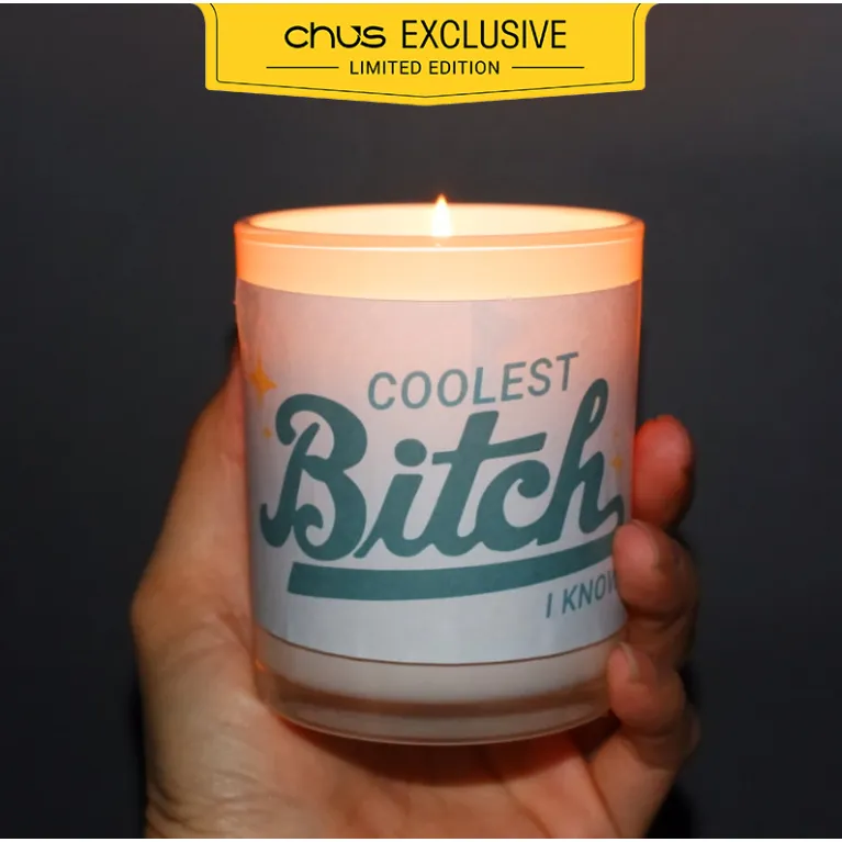 "Coolest Bitch, I Know" Scented Candle Gift, Birthday Gift For Best Friend, Decorative Candles, Unique Gifts, Funny Gifts
