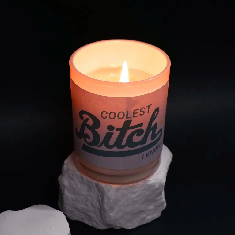 "Coolest Bitch, I Know" Scented Candle Gift, Birthday Gift For Best Friend, Decorative Candles, Unique Gifts, Funny Gifts