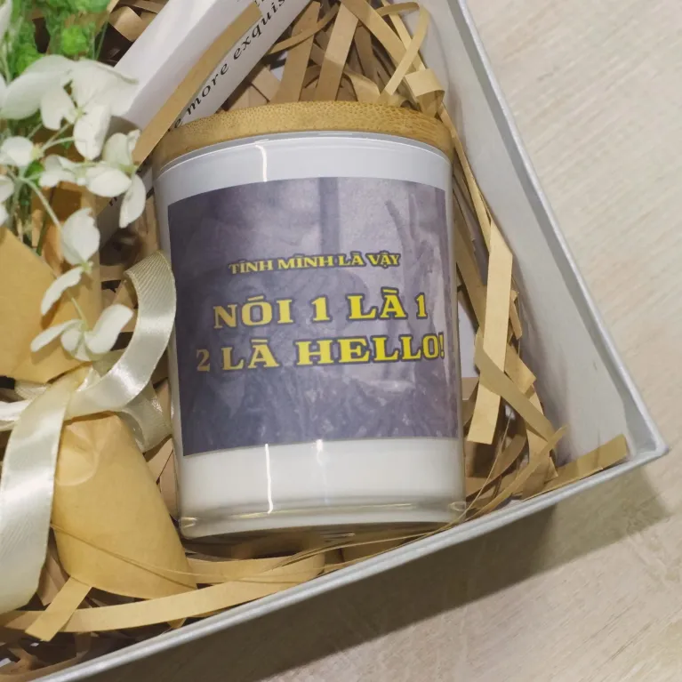 Quà Tặng Nến Thơm "Tính Mình Là Vậy, Nói 1 Là 1, 2 Là Hello!", Nến Thơm Thông Điệp Thú Vị, Quà Tặng Độc Đáo, Ý Tưởng Quà Tặng