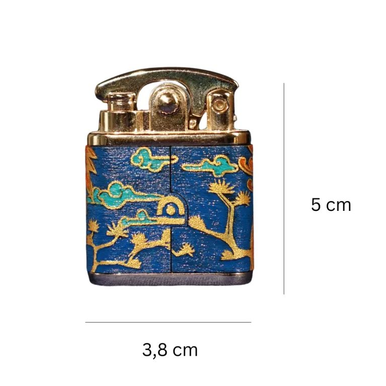 "Crane" Hand-Drawn Leather Lighter, Personalized Engraved Lighters, Talent And Beauty Collection, Art Lighters, Accessories, Personalized Gifts