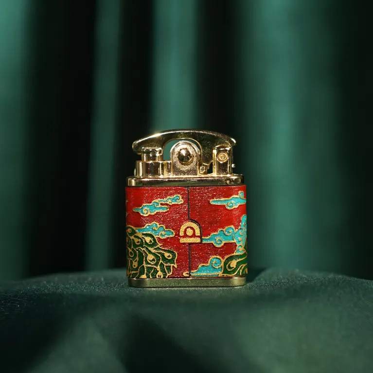 "Peacock" Hand-Drawn Leather Lighter, Personalized Engraved Lighters, Talent And Beauty Collection, Handmade Lighter, Accessories, Personalized Gifts
