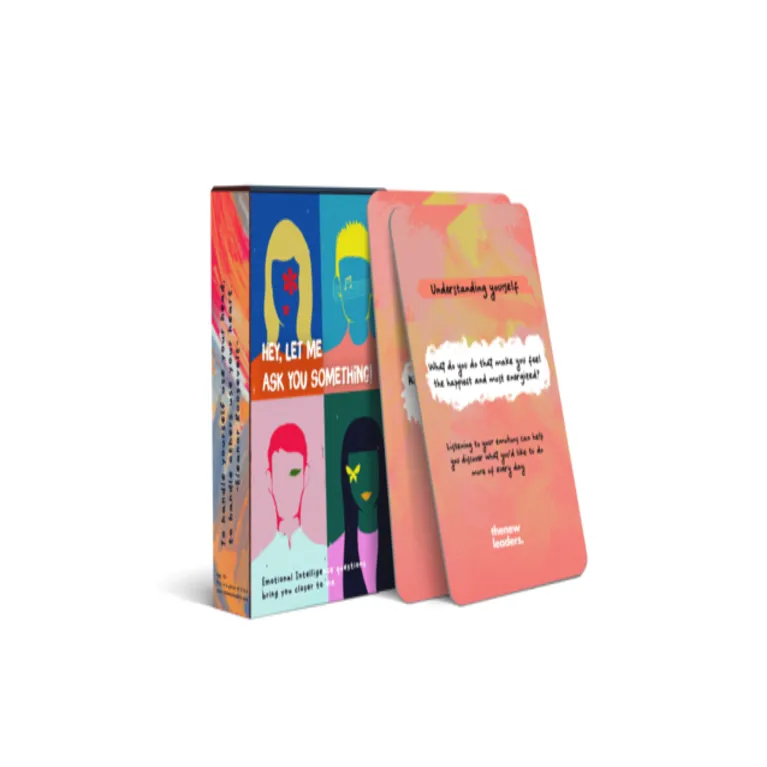 "Hey, Let Me Ask You Something!" Conversation Card Set, Play With Friends And Colleagues, Party Game, Practice EQ Communication Skills, Unique Gifts