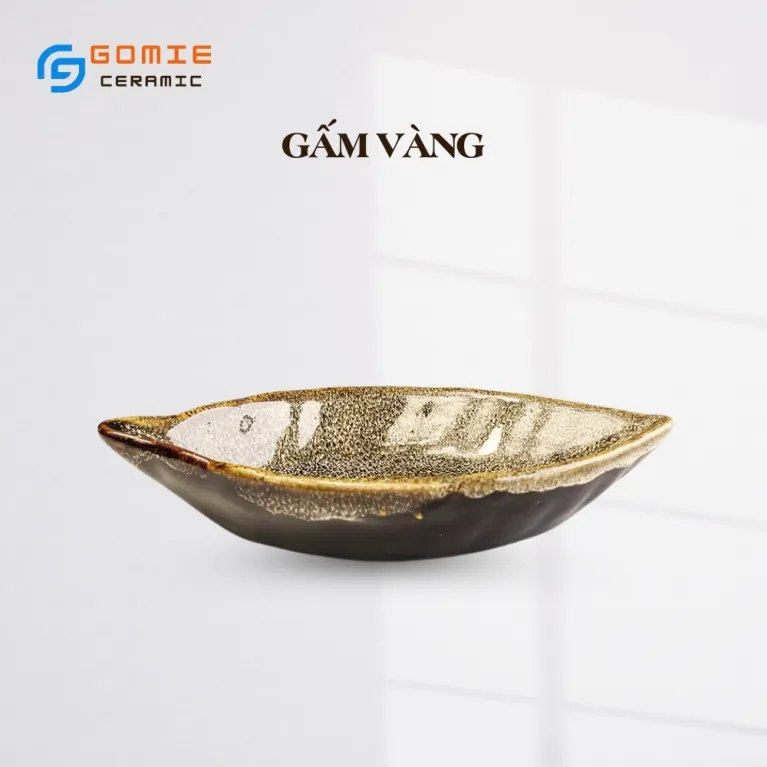 Đĩa Lá Ngân Men Hỏa Biến, 16 x 9cm, Gốm Sứ Bát Tràng Cao Cấp, Đĩa Gia Vị, Đĩa Gốm Hỏa Biến, Đồ Gốm Thiết Kế Độc Đáo, Phụ Kiện Sang Trọng Cho Bàn Tiệc