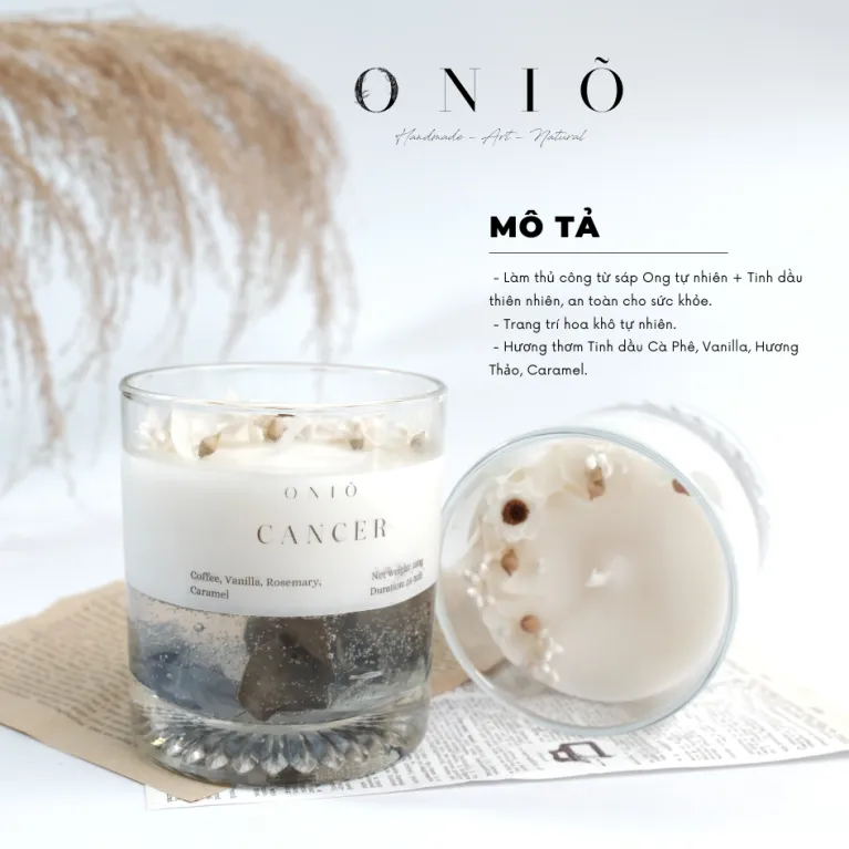 Nến Thơm Cung Hoàng Đạo Cốc Thuỷ Tinh, Nến Thơm Tinh Dầu Thiên Nhiên, Handmade, Quà Tặng Sinh Nhật Độc Đáo, Quà Tặng Nến Thơm, Quà Sinh Nhật Cho Nữ