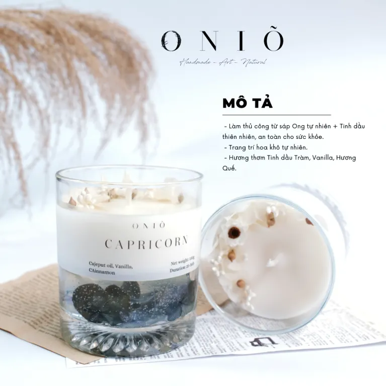 Nến Thơm Cung Hoàng Đạo Cốc Thuỷ Tinh, Nến Thơm Tinh Dầu Thiên Nhiên, Handmade, Quà Tặng Sinh Nhật Độc Đáo, Quà Tặng Nến Thơm, Quà Sinh Nhật Cho Nữ