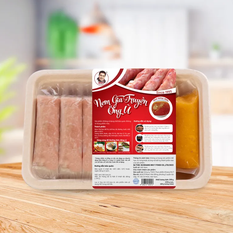 Ong U Traditional Pork Rolls, Exclusive Flavor, Clean Pork, Frying or Grilling, Quick To Prepare, Party Dish, Traditional Food, Vietnamese Cuisine