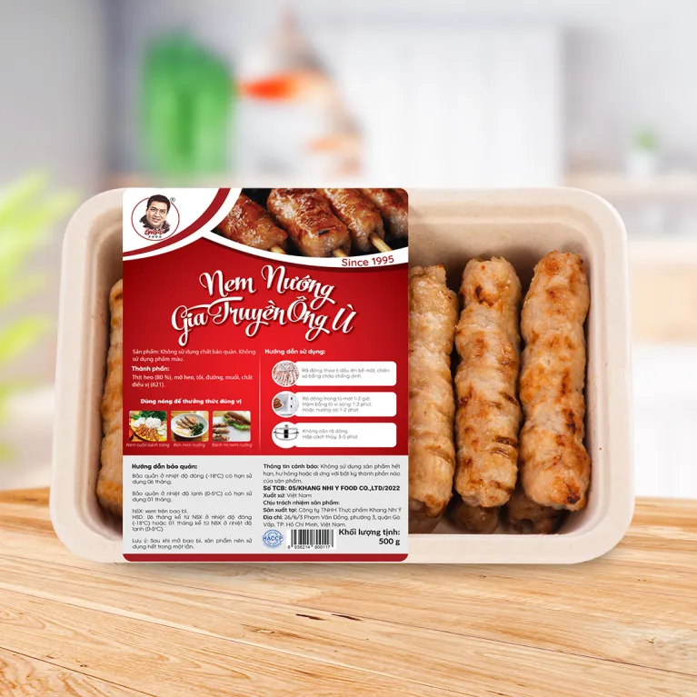 Nem Gia Truyền Ông Ù Nướng Sẵn, Thơm Ngon Và Tiện Lợi, Thịt Heo Sạch, Nem Nướng Sẵn, Nem Thịt Heo, Kết Hợp Cùng Nhiều Món Ăn, Ẩm Thực Việt Nam