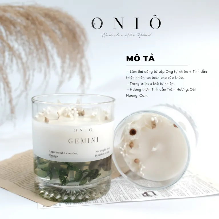 Nến Thơm Cung Hoàng Đạo Cốc Thuỷ Tinh, Nến Thơm Tinh Dầu Thiên Nhiên, Handmade, Quà Tặng Sinh Nhật Độc Đáo, Quà Tặng Nến Thơm, Quà Sinh Nhật Cho Nữ