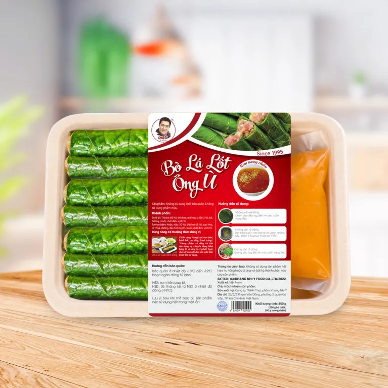 Bò Lá Lốt Ông Ù, Vị Ngon Cực Phẩm, Thịt Bò Sạch, Dùng Để Chiên Hoặc Nướng, Bò Cuộn Lá Lốt, Bò Lụi, Món Ăn Tiệc, Món Ăn Gia Đình, Đặc Sản Việt Nam