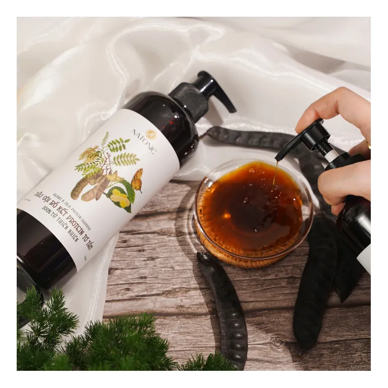 Beauty :: Hair Care :: Hydrolyzed Silk Protein & Locust Herbal Shampoo