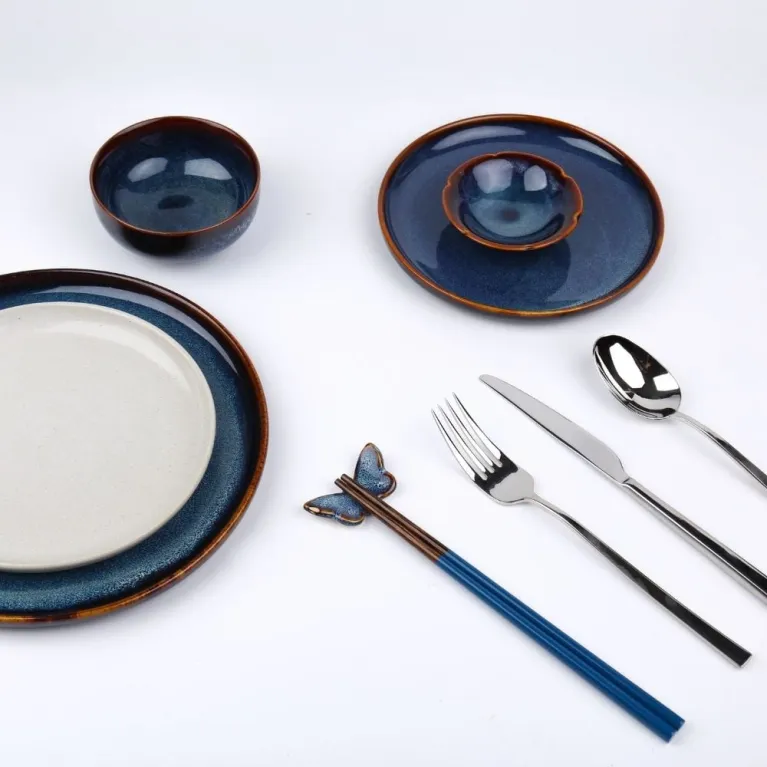 Ocean Waves Ceramic Dinnerware Set 10 Items - Gốm Đông Gia | CHUS