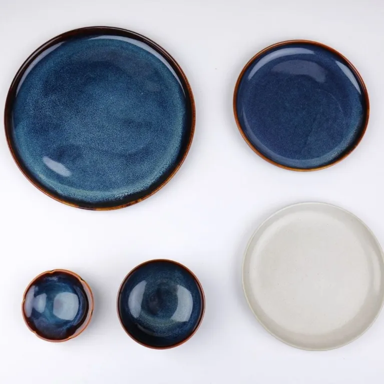 Ocean Waves Ceramic Dinnerware Set 10 Items - Gốm Đông Gia | CHUS