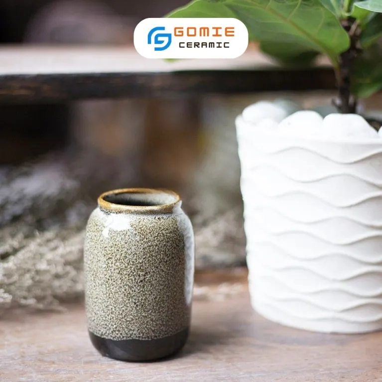 Bình Hoa Gốm Sứ Bát Tràng Men Hỏa Biến Kích Thước 7.5 x 11cm Giúp Tôn Vinh Vẻ Đẹp Mọi Loài Hoa Lý Tưởng Để Trang Trí Nội Thất Và Làm Quà Tân Gia