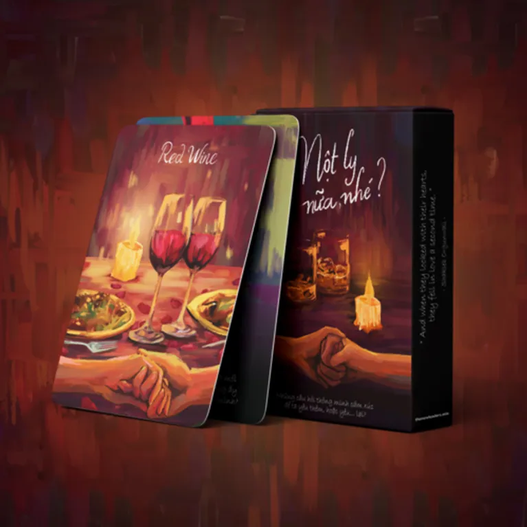 "One More Drink?" Conversation Card Set, Couple Edition, Practice EQ Communication Skills, Card Game For Deeper Connections, Question Cards, Unique Gifts