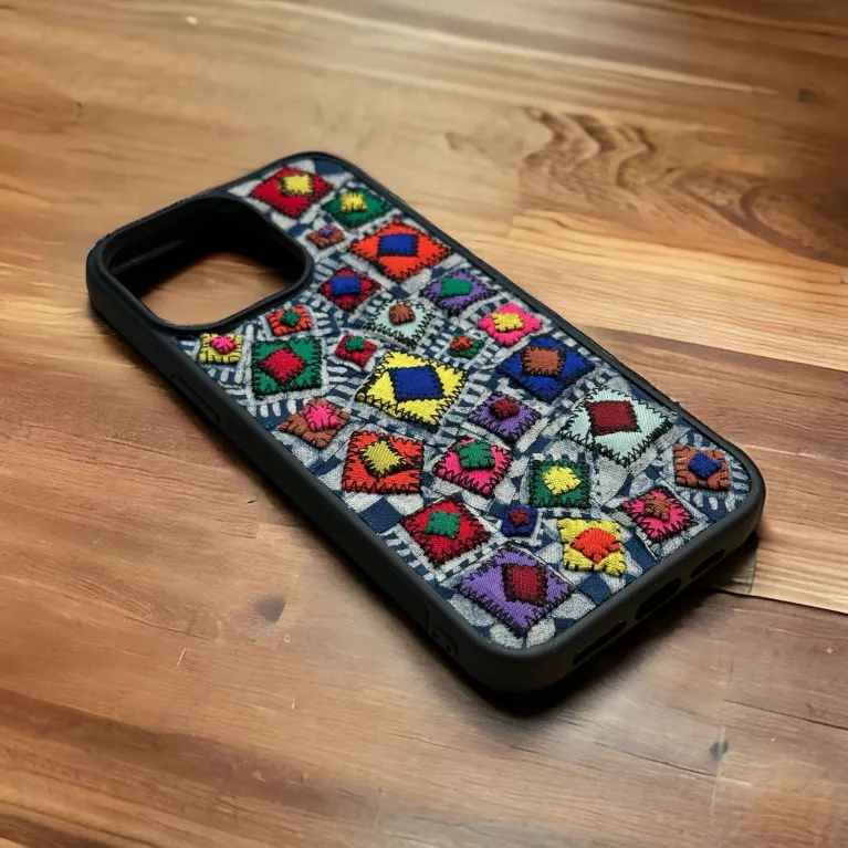 Brocade iPhone Case, Captivating Northwest Charm, Inspired by H'Mong Costumes, Handmade Cases, Unique Cases, Vietnamese Gifts, Gifts For Women