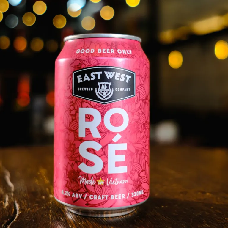 ROSÉ Craft Beer, 330ml Can, Pink Party Punch, Catches ROSÉ's APT Trend, Sweet Flavor, High Quality Ingredients, Vietnamese Beer, Gifts For K-Pop Fans