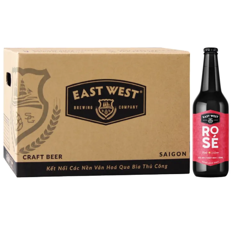 Bia Thủ Công ROSÉ, Chai 330ml, Cháy Hết Mình Cùng Cuộc Vui , Bia Craft Việt Nam, Thành Phần Quả Mọng, Hương Vị Ngọt Ngào, Bia Ngon Cho Mọi Dịp