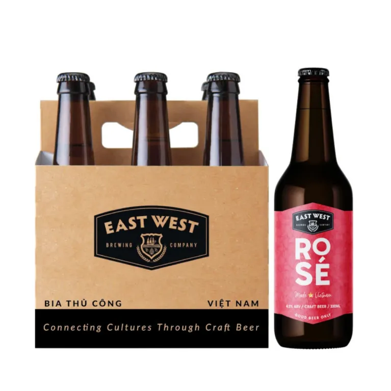Bia Thủ Công ROSÉ, Chai 330ml, Cháy Hết Mình Cùng Cuộc Vui , Bia Craft Việt Nam, Thành Phần Quả Mọng, Hương Vị Ngọt Ngào, Bia Ngon Cho Mọi Dịp