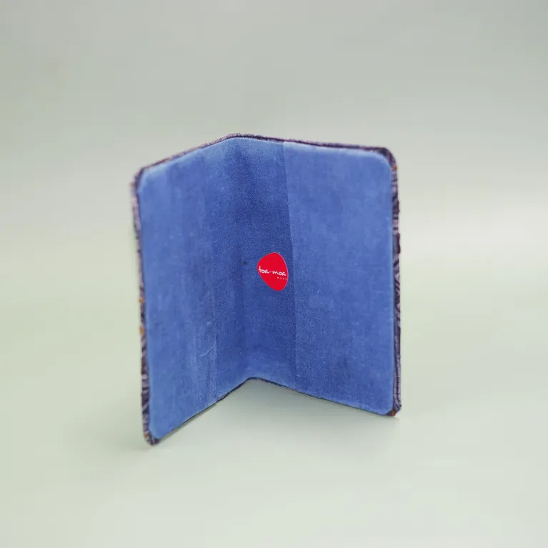 Carry culture with you in this handmade brocade passport holder, a perfect Vietnamese gift for any occasion.