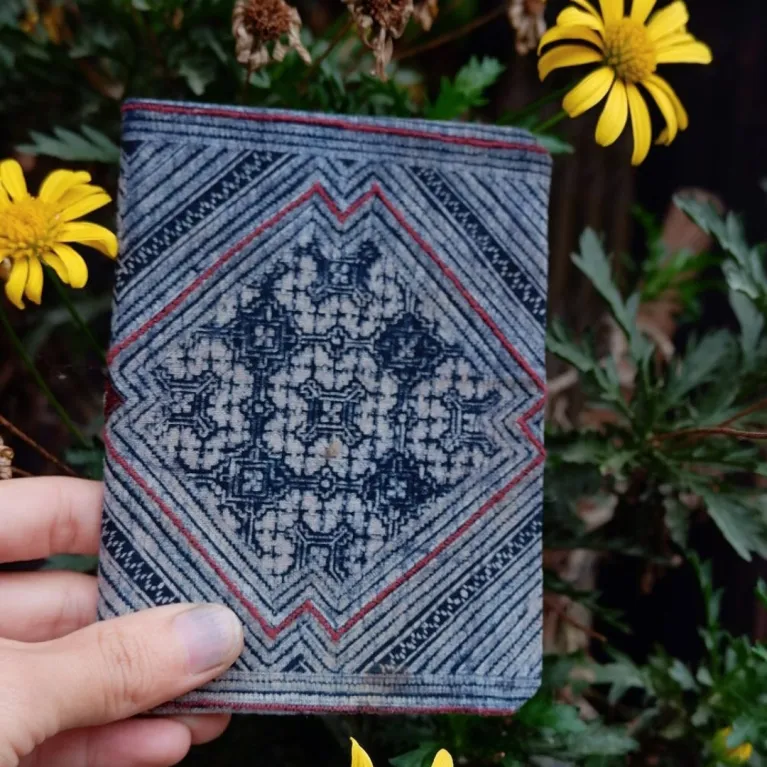 Carry culture with you in this handmade brocade passport holder, a perfect Vietnamese gift for any occasion.