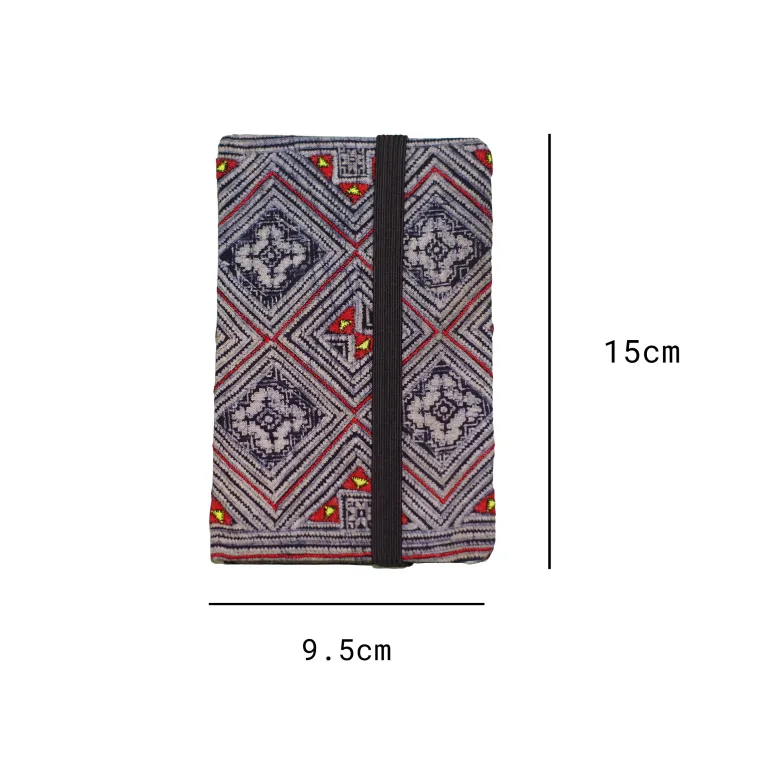 The Brocade Notebook, crafted with a cover of brocade fabric recycled from traditional H'Mong costumes, makes a meaningful gift for foreigners