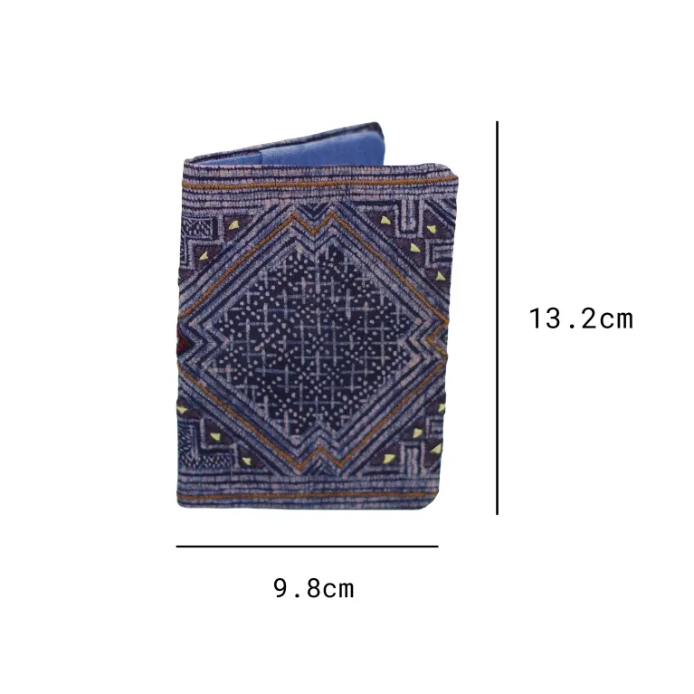 Carry culture with you in this handmade brocade passport holder, a perfect Vietnamese gift for any occasion.