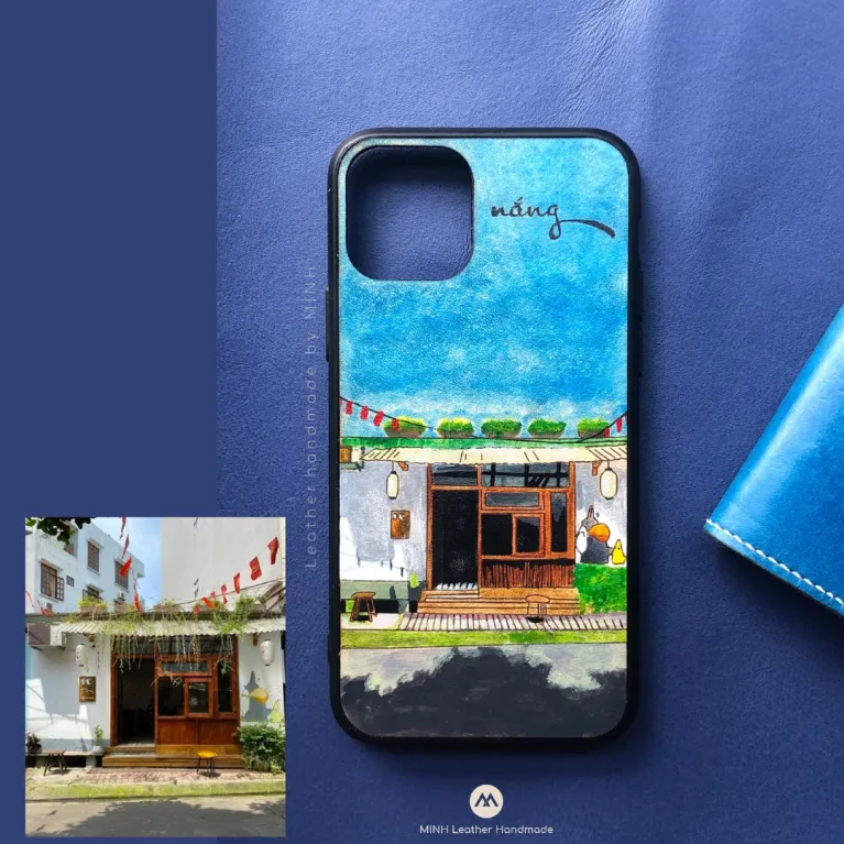 Ốp lưng da vẽ tay theo yêu cầu, khắc tên, khắc chữ ký, món quà handmade, quà tặng cá nhân hóa vô cùng độc đáo, thể hiện cá tính riêng của bạn.
