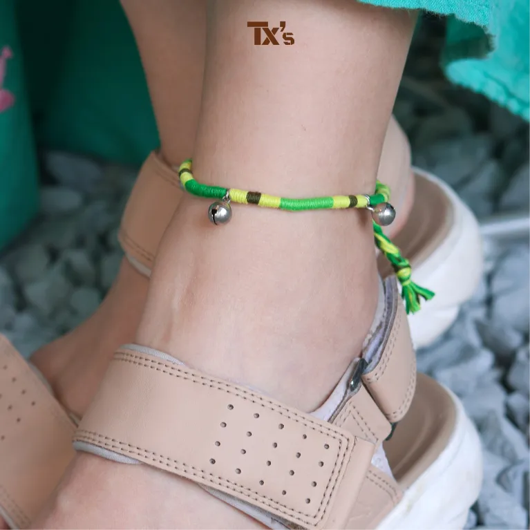 Vòng Thủ Công Nguyệt Lục Đan Tay Thủ Công Với Phong Cách Tươi Mới Có Cả Phiên Bản Vòng Tay Và Vòng Chân Theo Phong Cách Vintage Thích Hợp Làm Quà Sinh Nhật