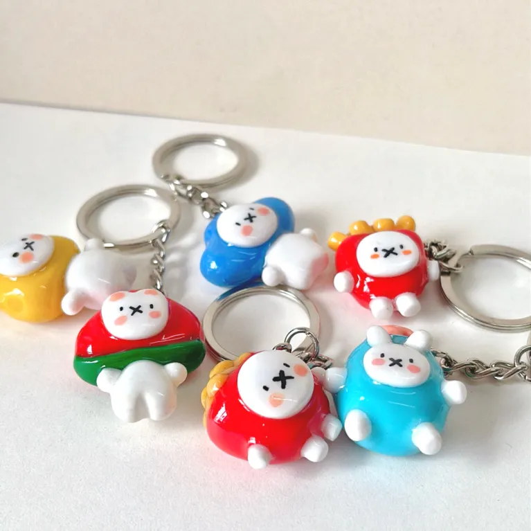 The Handmade Clay Miffy Cosplay Keychain brings positive vibes daily, making it a lovely handmade gift and a unique accessory that can brighten anyone's day, perfect as a clay bag charm or clay keychain, and a charming gift for herThe Handmade Clay Miffy Cosplay Keychain brings positive vibes daily, making it a lovely handmade gift and a unique accessory that can brighten anyone's day, perfect as a clay bag charm or clay keychain, and a charming gift for her