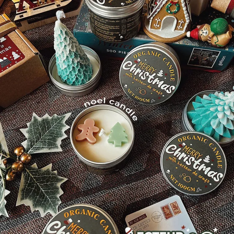 The Noel Scented Candle Gift Box is your gateway to a memorable Christmas, featuring a festive Christmas scented candle that doubles as a unique Christmas gift and a charming addition to your holiday decorations