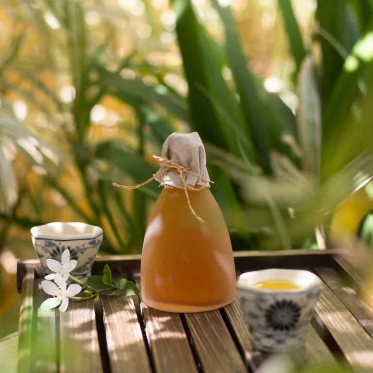Celebrate a peaceful spring with the "Sweet and Wholesome" Tet Gift Basket, a luxurious corporate gift featuring Vietnamese specialty treats, beautifully presented in a traditional handwoven basket.