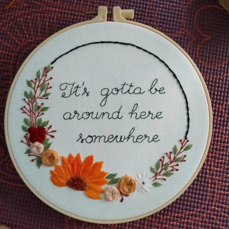 The Personalized Flower and Message Embroidery Frame, meticulously handcrafted to bring joy and heartfelt wishes, makes a thoughtful and meaningful personalized gift for any occasion
