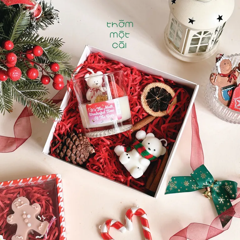 Christmas Gift Set With Scented Bear Candles, Warm Christmas Scents, Unique And Meaningful Christmas Gift Idea, Gifts For Everyone On Your List