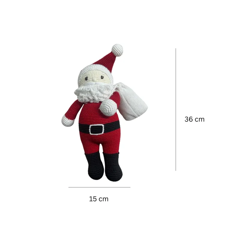 Ông già noel len nhồi bông là món đồ chơi thủ công từ len cotton, hoàn hảo để sử dụng làm phụ kiện trang trí trang trí giáng sinh, quà tặng cho bé hay làm quà tặng giáng sinh cho bất cứ người thân yêu nào