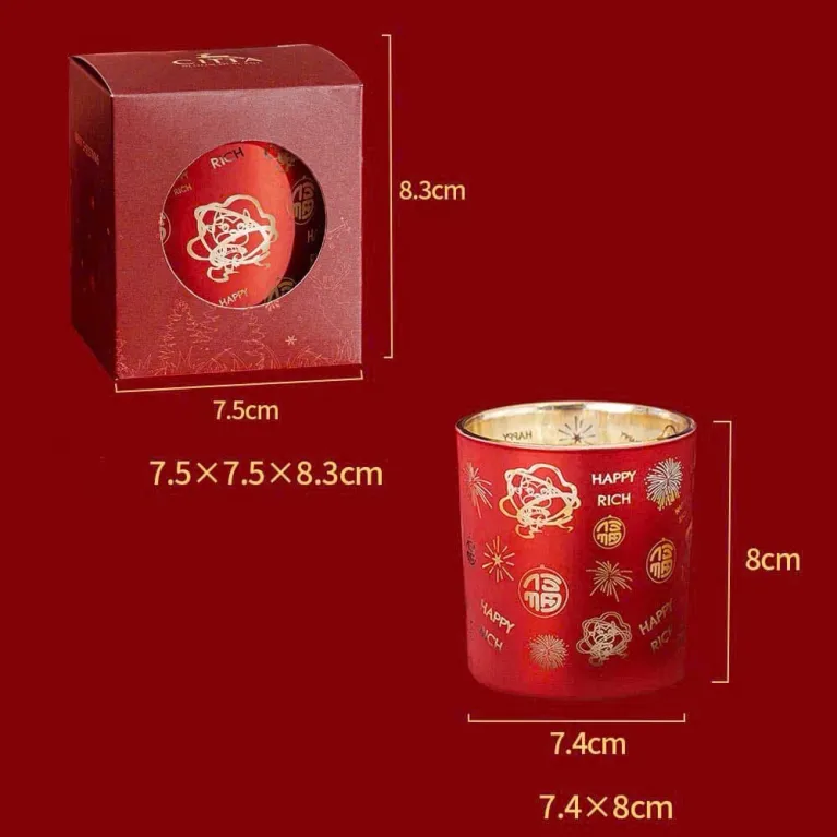 Light up the New Year with the "Happy Rich" Scented Candle Gift Set—a 100% natural fragrance gift in a meaningful gift box!