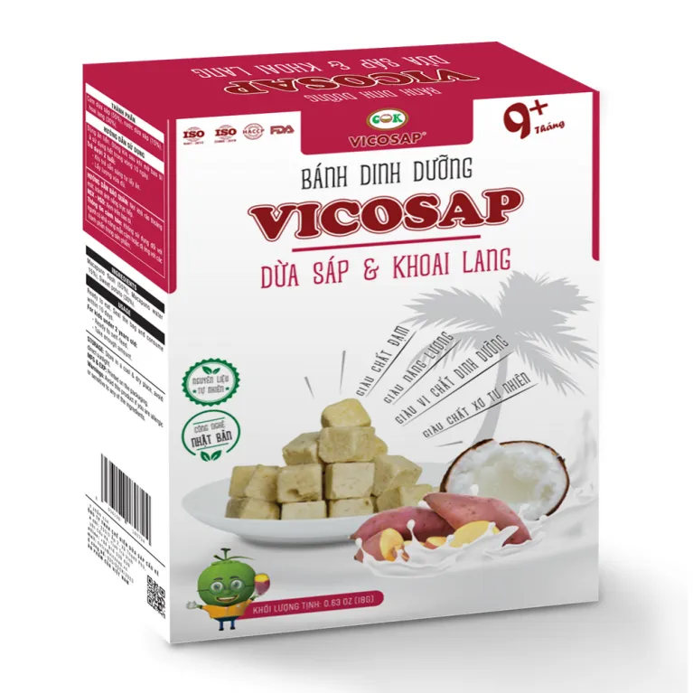 Bánh Dinh Dưỡng Dừa Sáp – đặc sản Trà Vinh độc đáo với hương vị kết hợp lạ miệng, là món ăn vặt lành mạnh bổ sung năng lượng, phù hợp cho cả trẻ em và gia đình