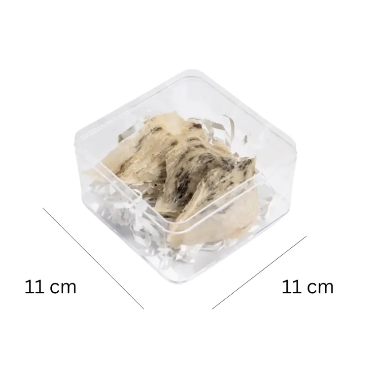 Raw Bird's Nest from House Farm, a luxurious health gift, preserves the essence of a precious offering, making it an easy-to-prepare and nutritious farmed bird's nest for health-conscious individuals