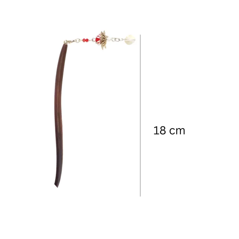 The Lotus Tassel Dangle Wooden Hair Stick enhances your hair with a touch of grace, offering a beautiful blend of traditional style and vintage charm, making it a unique gift for her