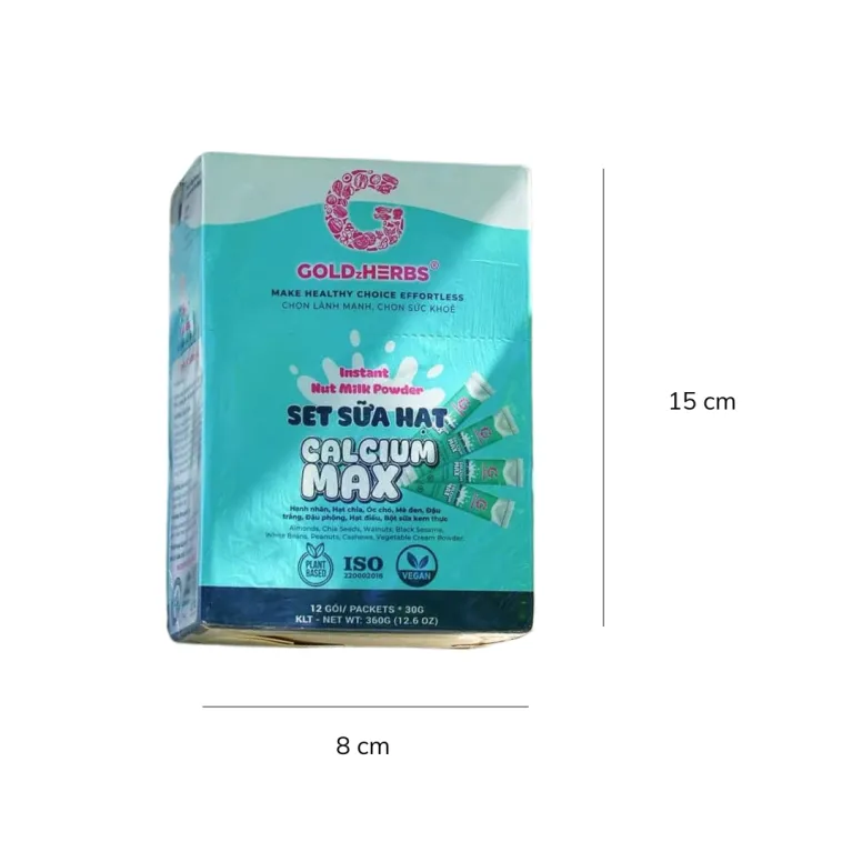 The Calcium Max Nut Milk Set with 12 tubes is the perfect calcium-boosting nut milk to awaken your powerful body, providing a nutritious and convenient breakfast - an ideal health gift for a strong start to the day!