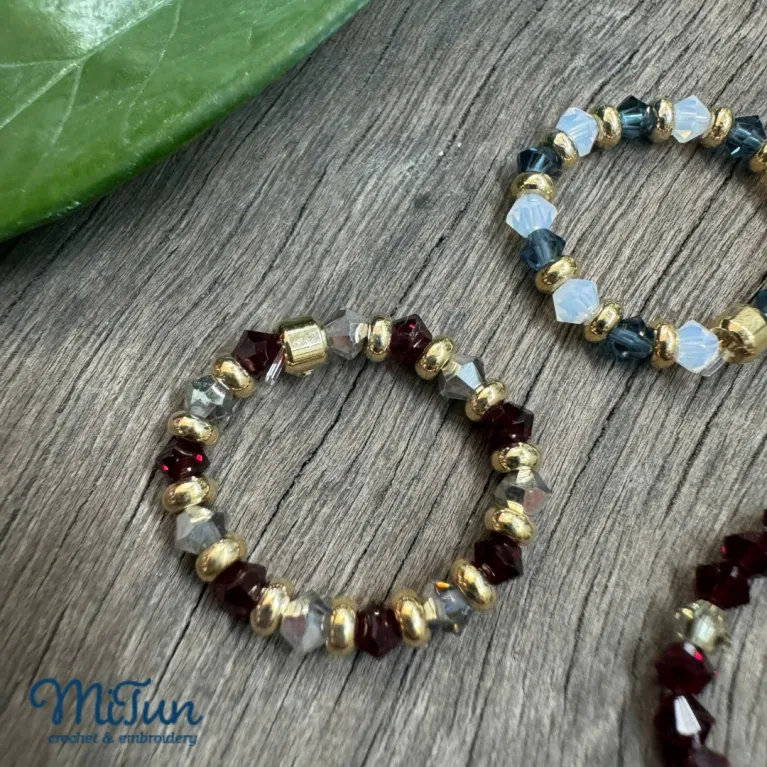 The Crystal Ring features impressive sharp lines and an exquisite handmade beaded design, making it a unique accessory and an impressive birthday gift for her or a memorable souvenir