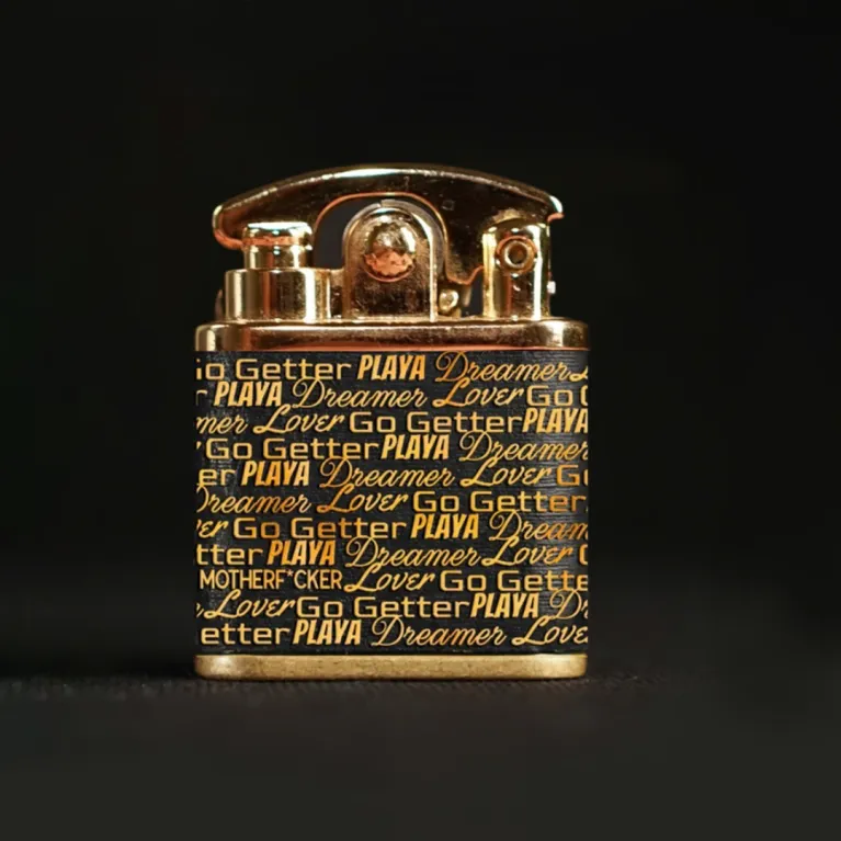 The Personalized Classic Leather Lighter adds a touch of sophistication to every moment, making it the perfect luxurious engraved lighter and a customized gift for hi - a timeless piece that blends elegance with personalization.