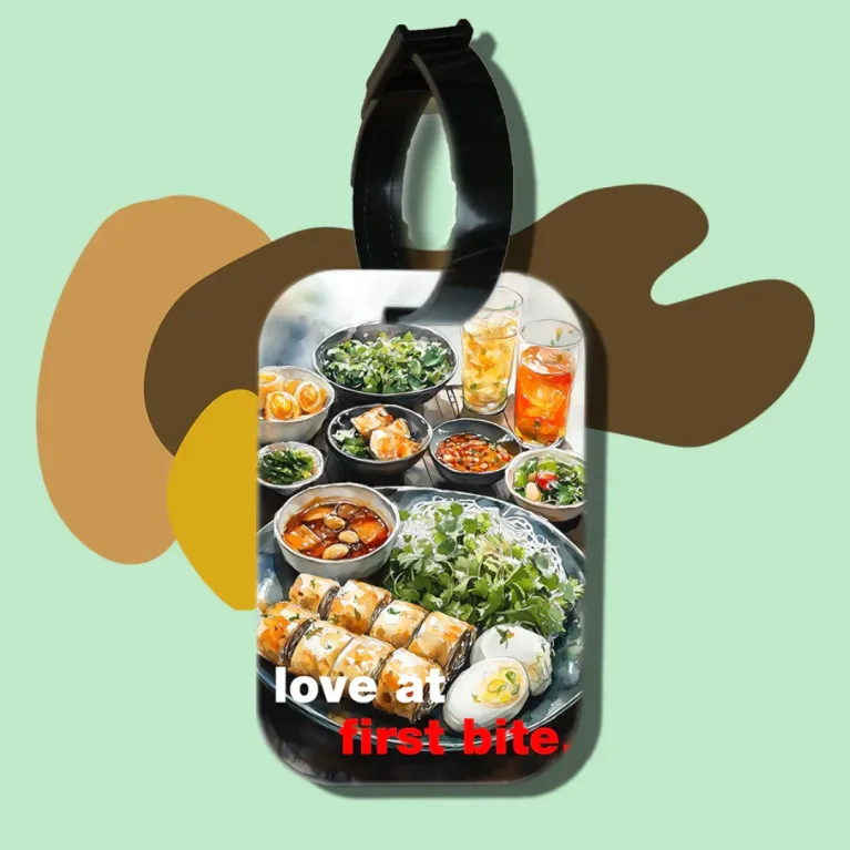 The Vietnamese Culinary Luggage Tag is more than just a keychain or bag charm—it’s a unique accessory that adds character to your travels, making every journey even more memorable while carrying the essence of Vietnamese souvenirs and the warmth of a Vietnamese gift.