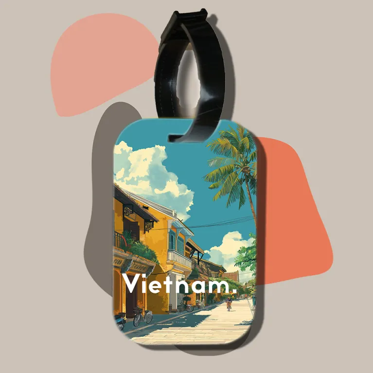 Thẻ Hành Lý Du Lịch In Hình Ẩm Thực Việt Nam không chỉ là thẻ treo vali hay charm túi, mà còn là phụ kiện độc đáo giúp mỗi hành trình thêm nhiều dấu ấn, là một món quà lưu niệm Việt Nam đầy ý nghĩa.