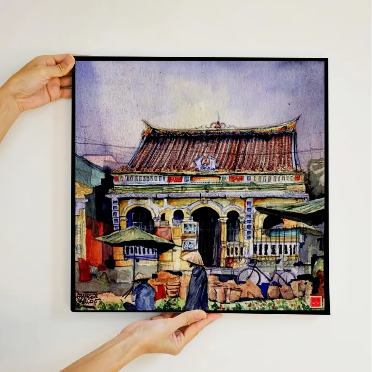 Tranh Sơn Mài Việt Nam 30x30cm  là lựa chọn hoàn hảo cho tranh trang trí nghệ thuật, thể hiện vẻ đẹp sâu lắng của tranh chủ đề Việt Nam, đồng thời là quà lưu niệm Việt Nam ý nghĩa hay quà tân gia sang trọng.